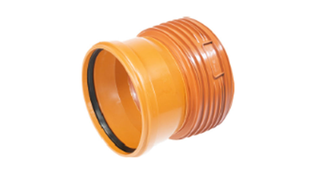 K2 DV Sentrisk overgang muffeglatt muffe Utvendig normert OD 2400x1320